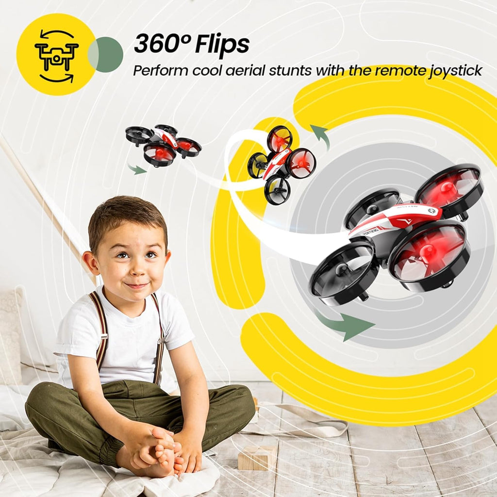 Holy Stone Mini Drone for Kids and Beginners RC Nano Quadcopter Indoor Small Helicopter Plane with Auto Hovering, 3D Flip, Headless Mode and 3 Batteries, Great Gift Toy for Boys and Girls