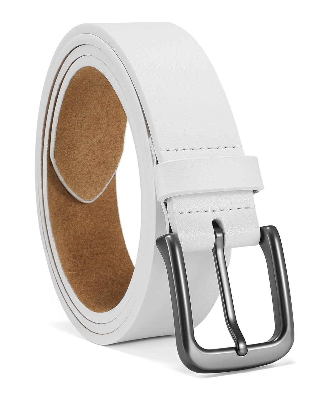 CHAOREN Mens Belts Leather - 35mm Genuine Leather Belts for Men - Ideal Match for Casual Jeans