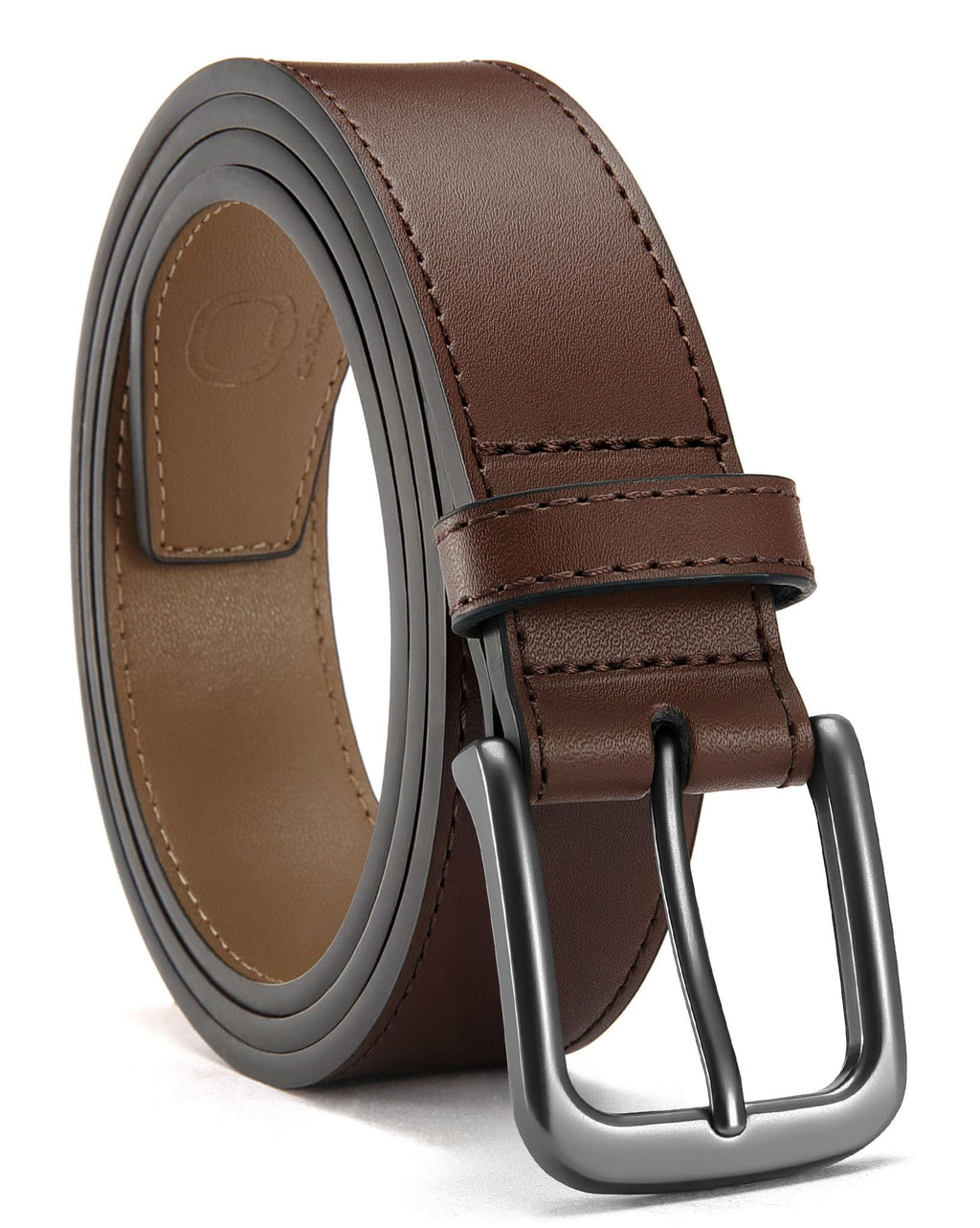 CHAOREN Mens Belts Leather - 35mm Genuine Leather Belts for Men - Ideal Match for Casual Jeans