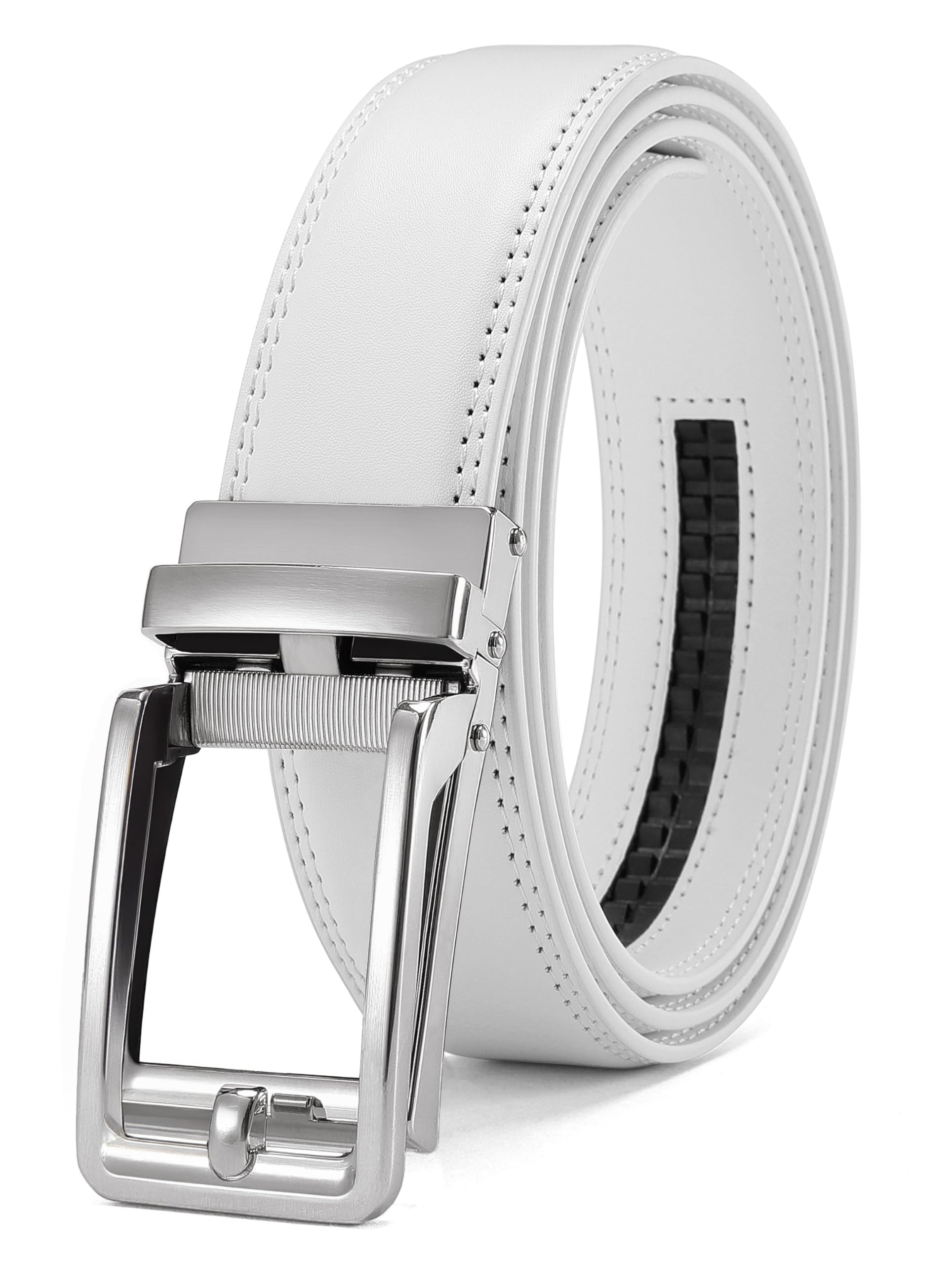 CHAOREN Ratchet Belts Men, 1 3/8" Mens Belts Leather Buckley Belt, Perfect Companion to Men's Oxfords