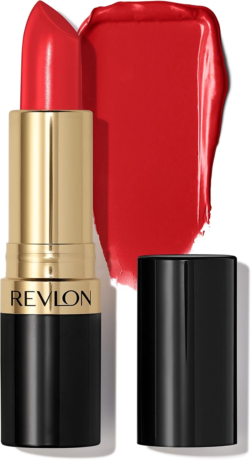 REVLON Lipstick, Super Lustrous Lipstick, Creamy Formula For Soft, Fuller-Looking Lips, Moisturized Feel, 755 Bare It All, 0.15 oz