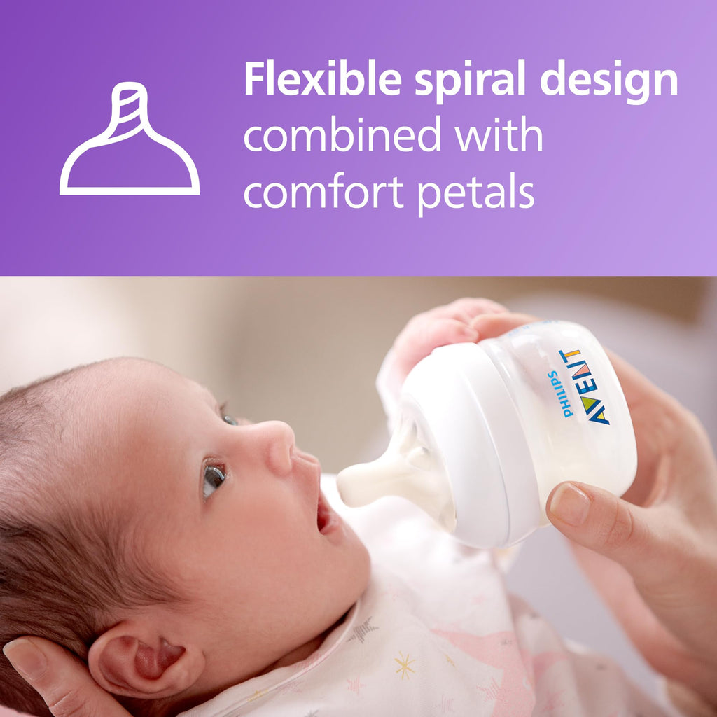 Philips Avent Natural Response Nipples, Extra Fast Flow (Flow 5), 6m+, 4-pack, SCY965/44