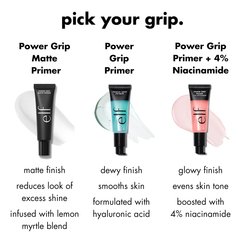 e.l.f. Power Grip Primer, Gel-Based & Hydrating Face Primer for Smoothing Skin & Gripping Makeup, Moisturizing & Priming, Vegan & Cruelty-Free, 0.811 Fl Oz