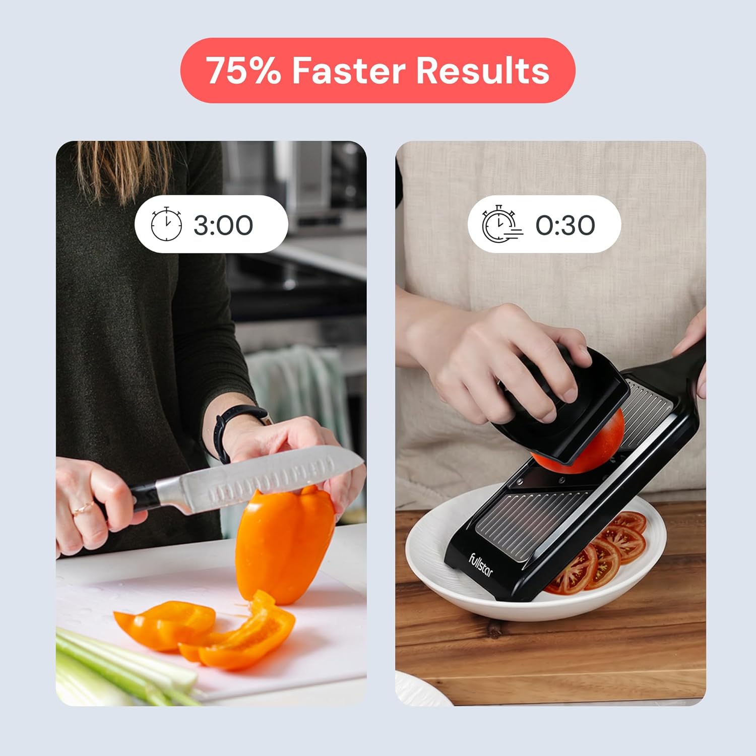 fullstar 2in1 SS Handheld Mandoline Fruit Slicer