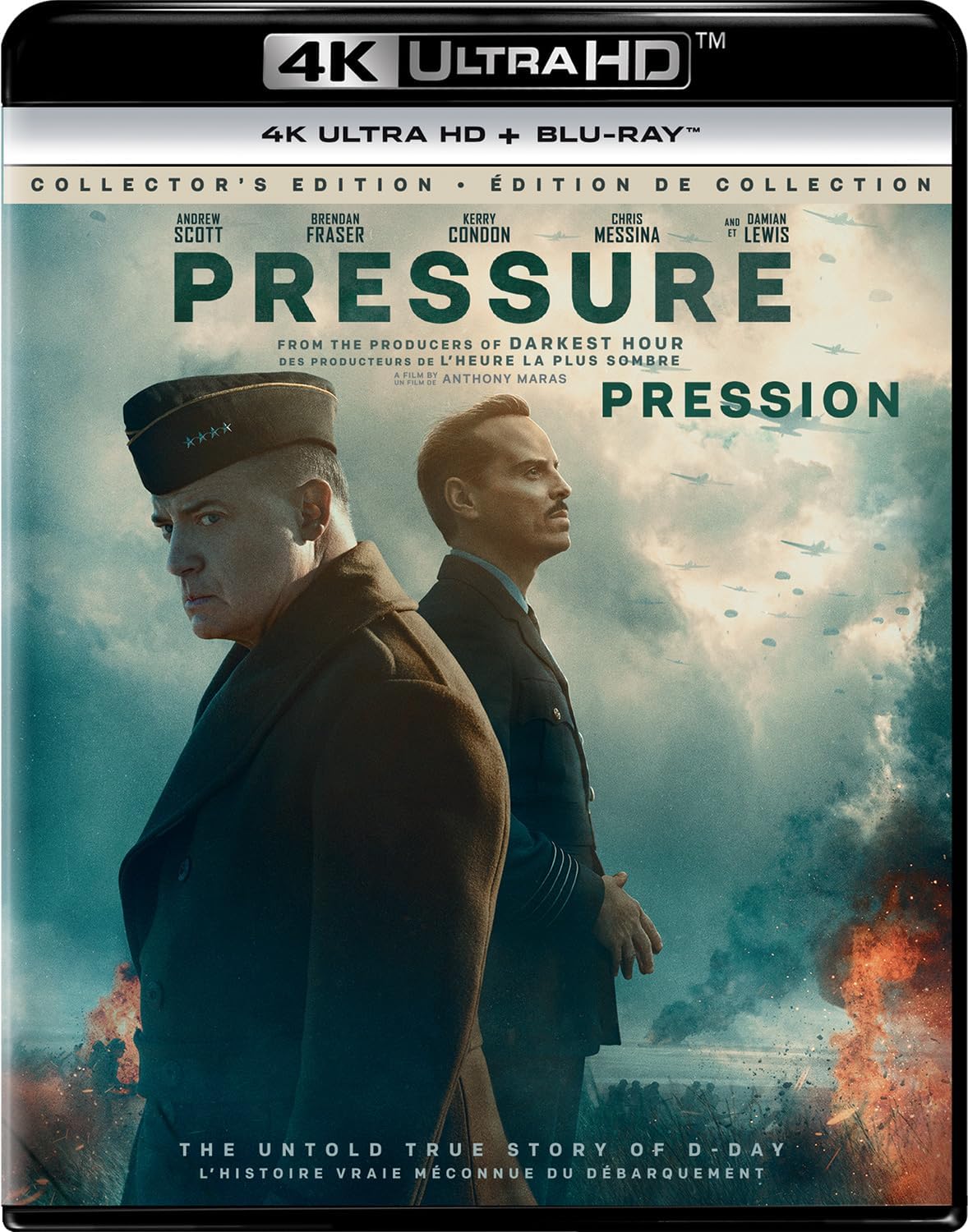 Boîtier 4K Ultra HD + Blu-ray « Pression » : deux hommes en uniforme.