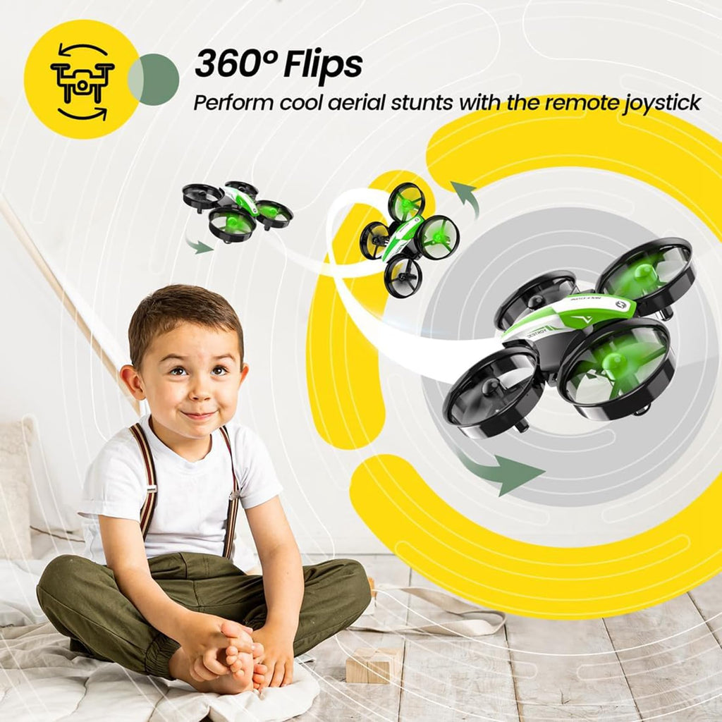 Holy Stone Mini Drone for Kids and Beginners RC Nano Quadcopter Indoor Small Helicopter Plane with Auto Hovering, 3D Flip, Headless Mode and 3 Batteries, Great Gift Toy for Boys and Girls
