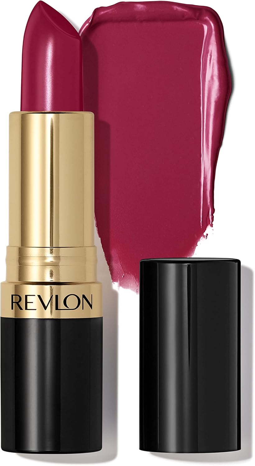 REVLON Lipstick, Super Lustrous Lipstick, Creamy Formula For Soft, Fuller-Looking Lips, Moisturized Feel, 755 Bare It All, 0.15 oz