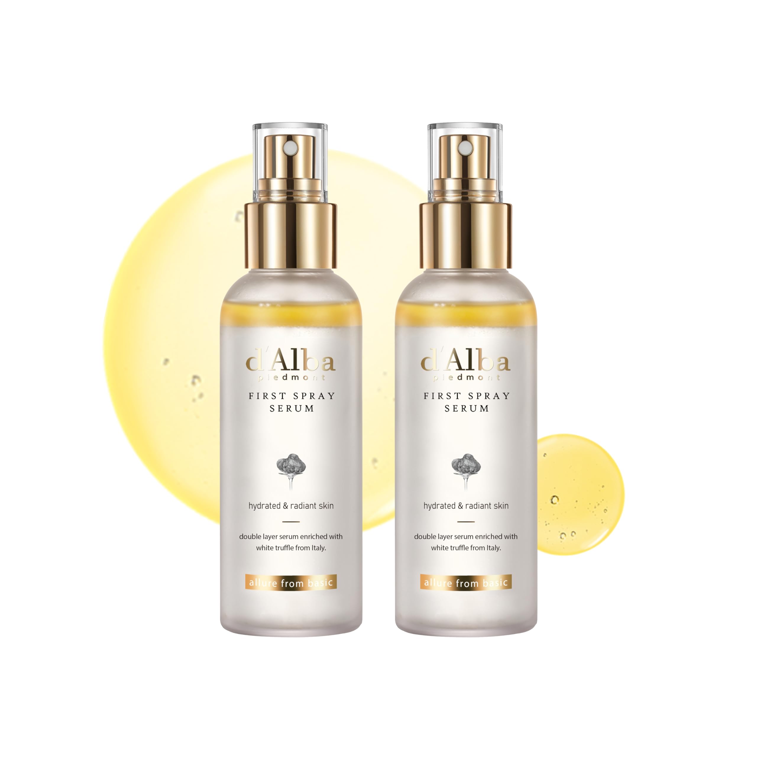 d'alba Piedmont Italian White Truffle First Spray Serum, Vegan Skin Care, Hydrating Face Moisturizer, Glow Serum for Radiant Skin, Non Comedogenic, All In One Mist, Korean skincare, 100ml