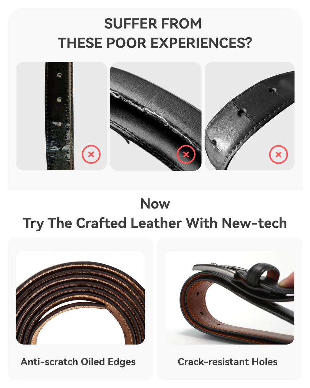 CHAOREN Kids Belt - 1 1/8" Leather Boys Belt for Dress - Perfect Companion to Youth Formal Outfit
