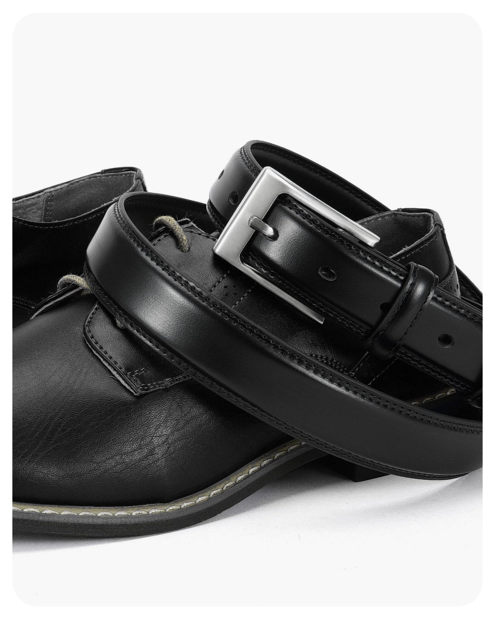 CHAOREN Leather Belts for Men - 1 3/8" Dress Belts Men - Considerate Gift for Work Business Casual Jeans