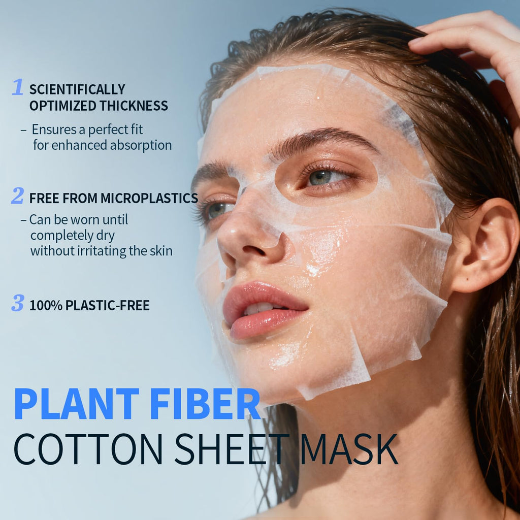 Masque visage en tissu coton RAZUYEN, application sur le visage