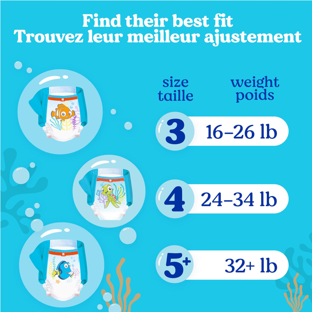 HUGGIES Swim Diapers, Size 5-6 Large, Huggies Little Swimmers Disposable Swimpants, 17 ct ( Packaging may vary )