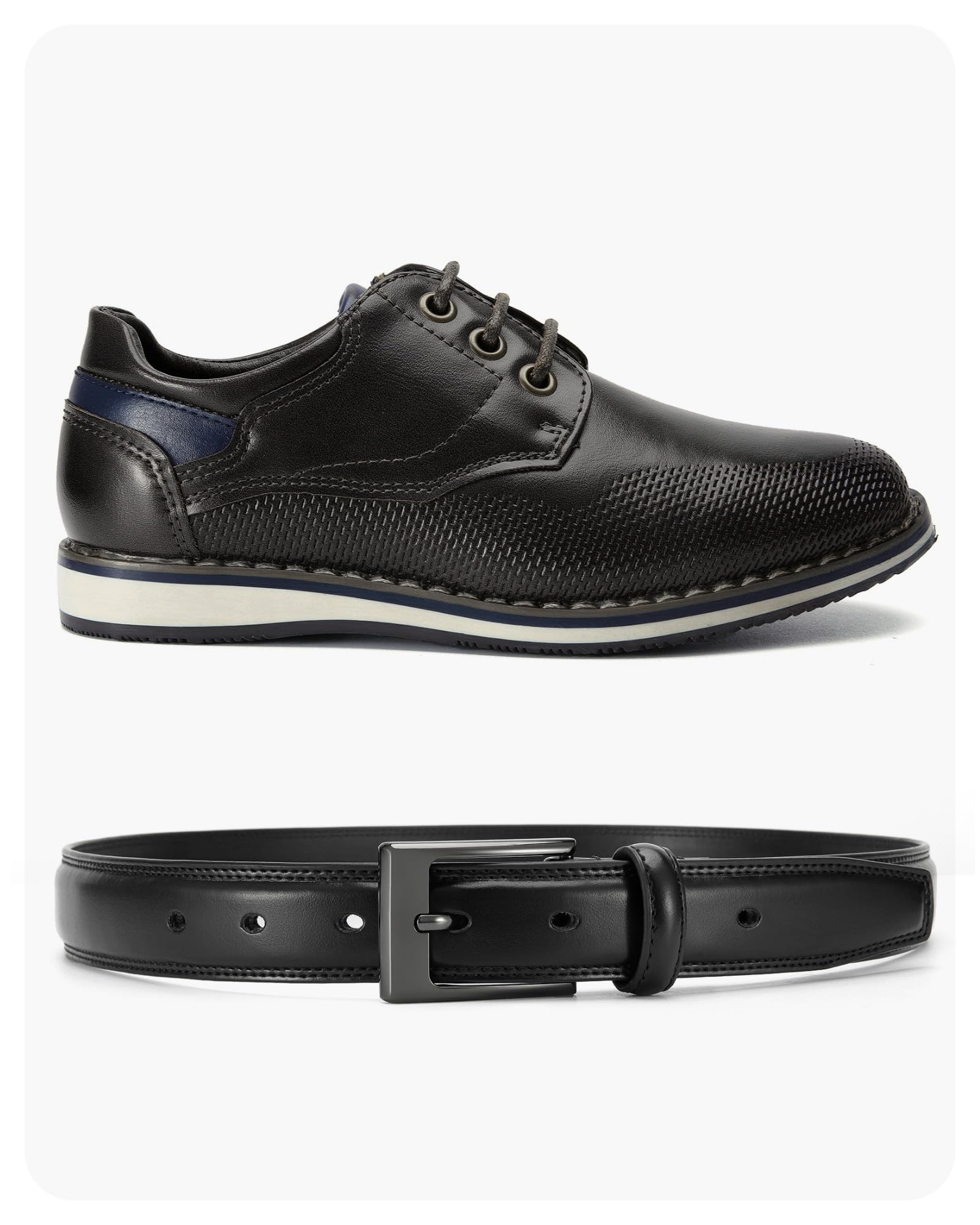 CHAOREN Kids Belt - 1 1/8" Leather Boys Belt for Dress - Perfect Companion to Youth Formal Outfit