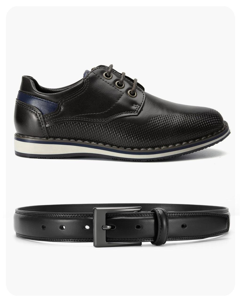 CHAOREN Kids Belt - 1 1/8" Leather Boys Belt for Dress - Perfect Companion to Youth Formal Outfit