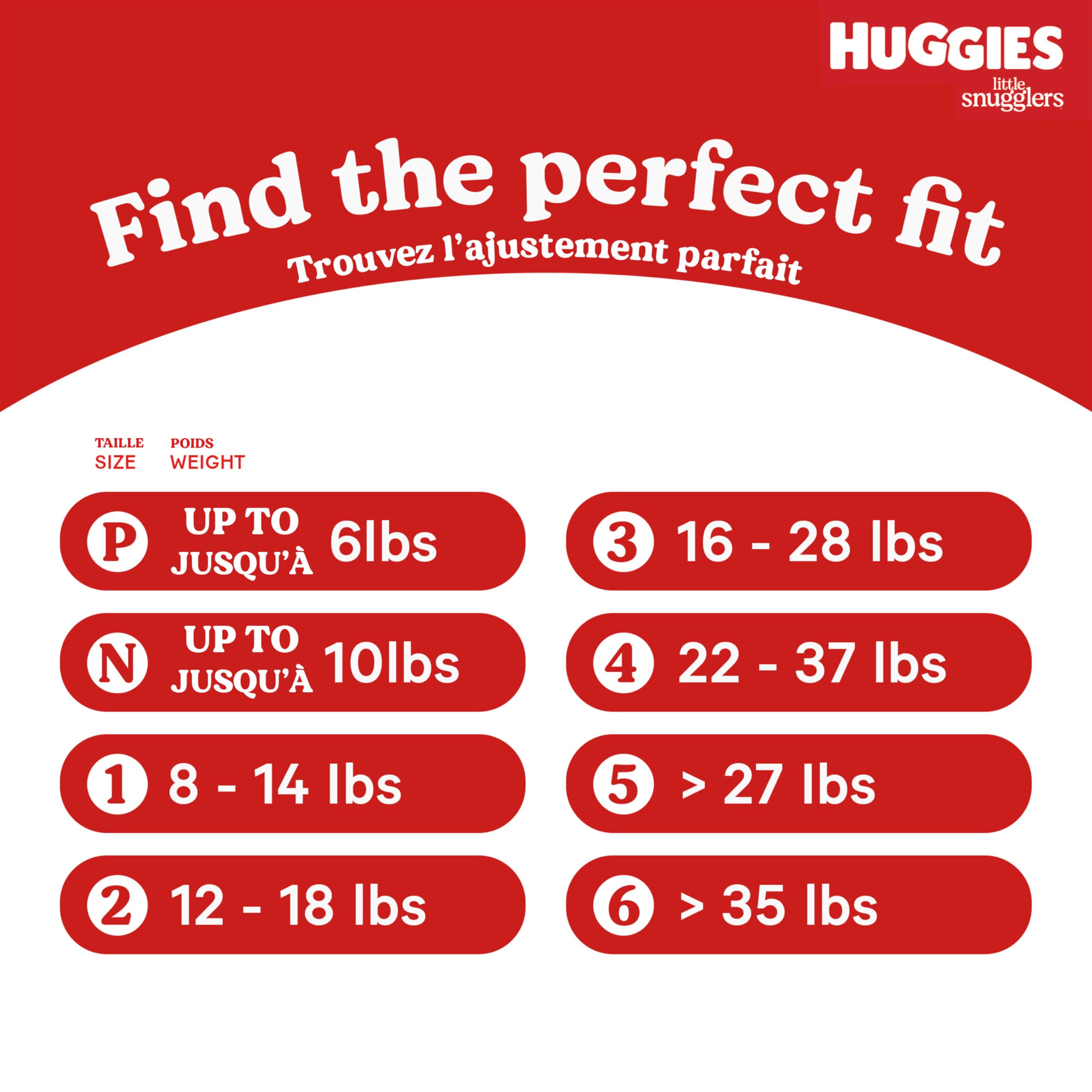 HUGGIES Newborn Diapers - HUGGIES Little Snugglers Disposable Baby Diapers, 84ct, Giga Pack