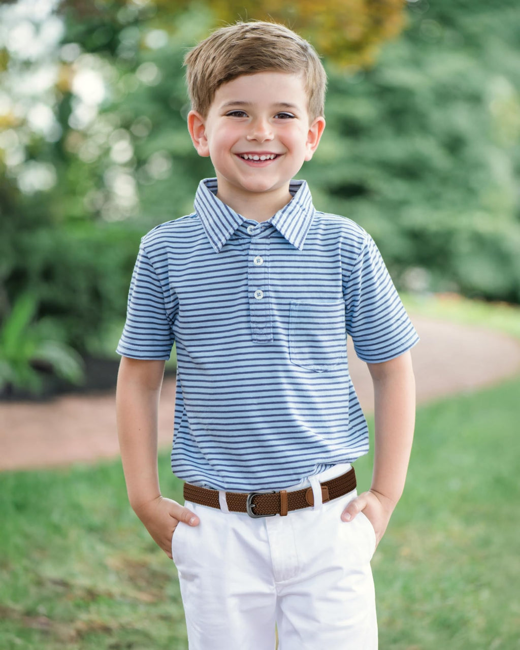 CHAOREN Woven Kids Belt, 1.2" Elastic Boys Belt for Sport, Casual Youth Baseball Belt