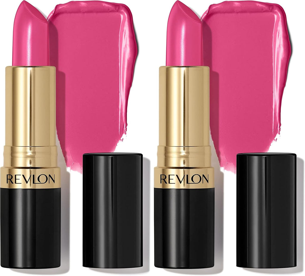 REVLON Lipstick, Super Lustrous Lipstick, Creamy Formula For Soft, Fuller-Looking Lips, Moisturized Feel, 755 Bare It All, 0.15 oz