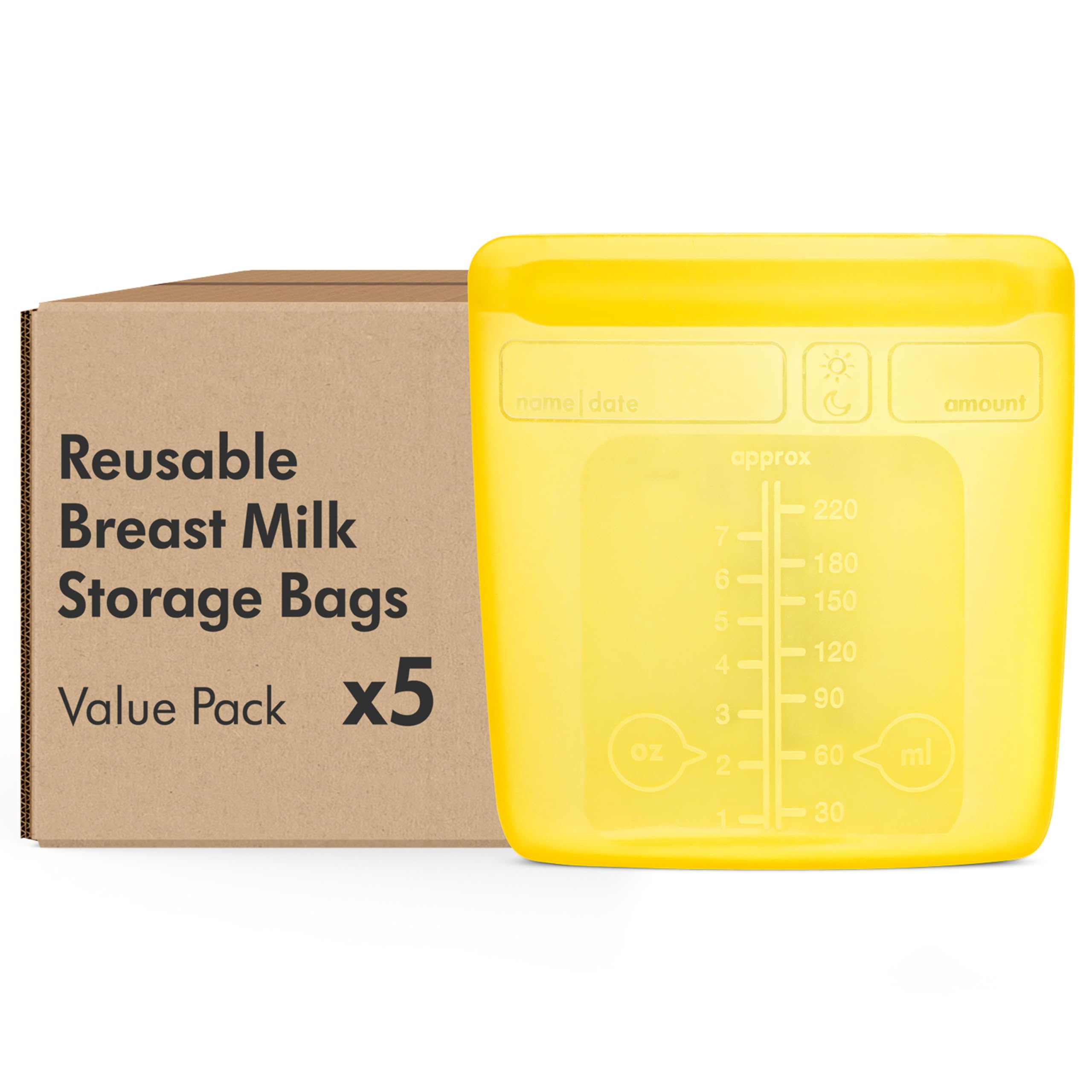 Medela Easy Pour Disposable Breast Milk Storage Bags, 7 oz/210 ml Capacity, Leakproof Design with Milk Protection, Made Without BPA, Pack of 100