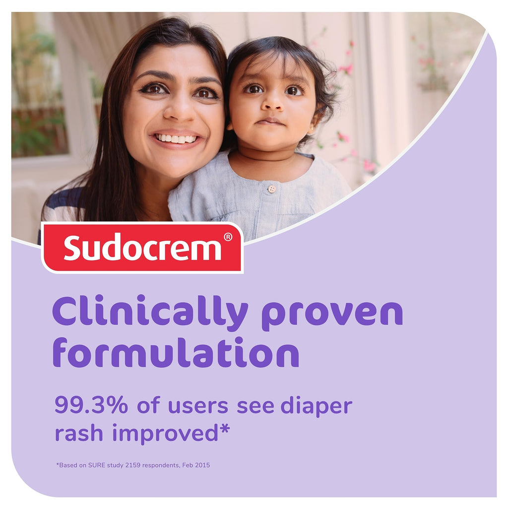 Sudocrem - Diaper Rash Cream for Baby, Soothes, Heals, and Protects, Relief and Treatment of Diaper Rash, Zinc Oxide Cream - 250g