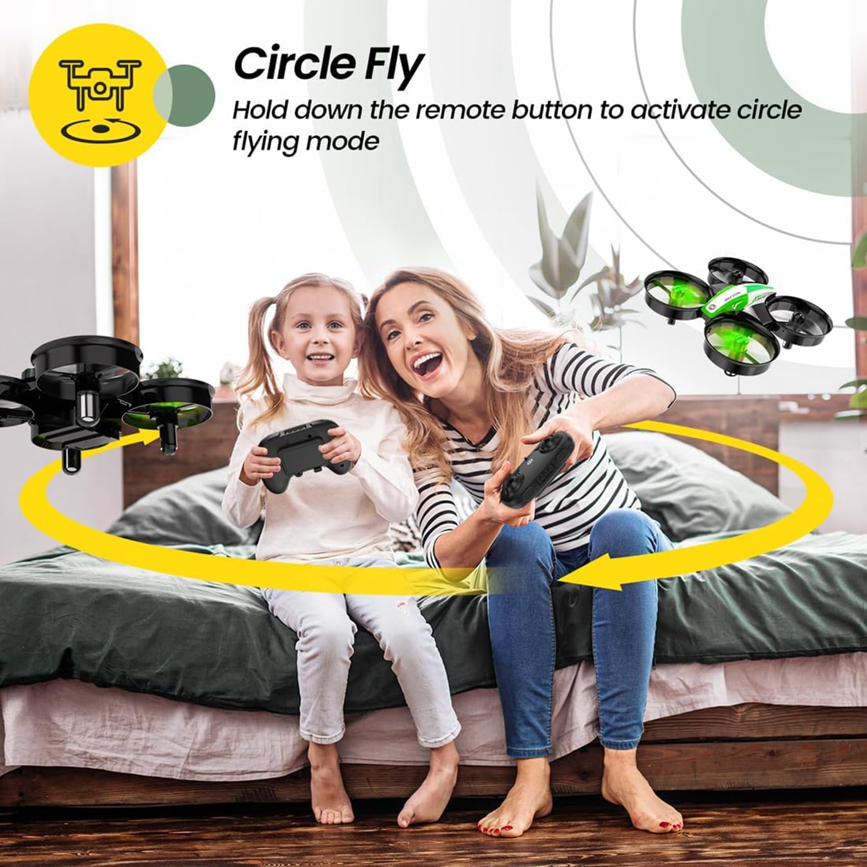 Holy Stone Mini Drone for Kids and Beginners RC Nano Quadcopter Indoor Small Helicopter Plane with Auto Hovering, 3D Flip, Headless Mode and 3 Batteries, Great Gift Toy for Boys and Girls