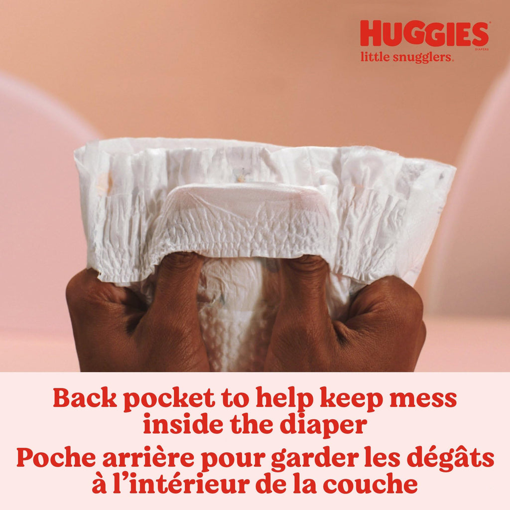 HUGGIES Newborn Diapers - HUGGIES Little Snugglers Disposable Baby Diapers, 84ct, Giga Pack