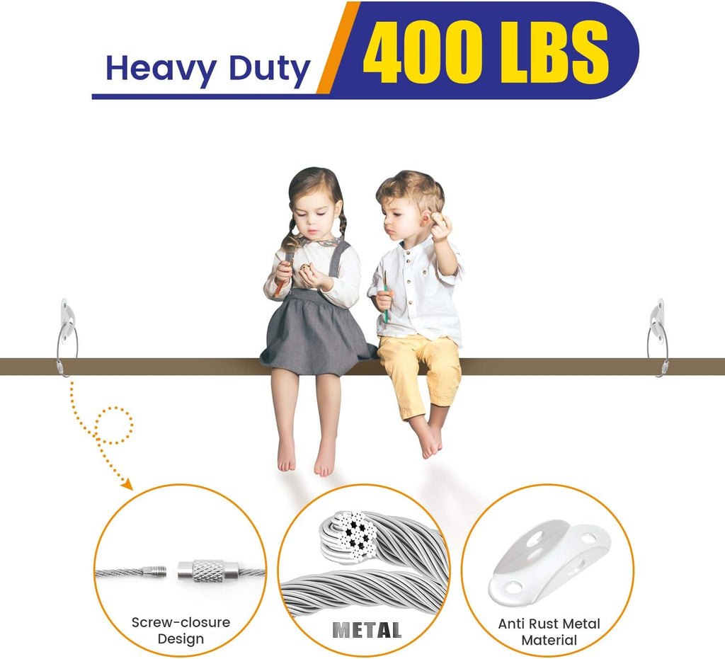 4our Kiddies Furniture Anchors (10 Pack) 2023 Upgraded Furniture Straps for Baby Proofing, Secure 400 Pound Furniture to Wall Prevent Falling, Anti Tip Earthquake Straps for Child Safety