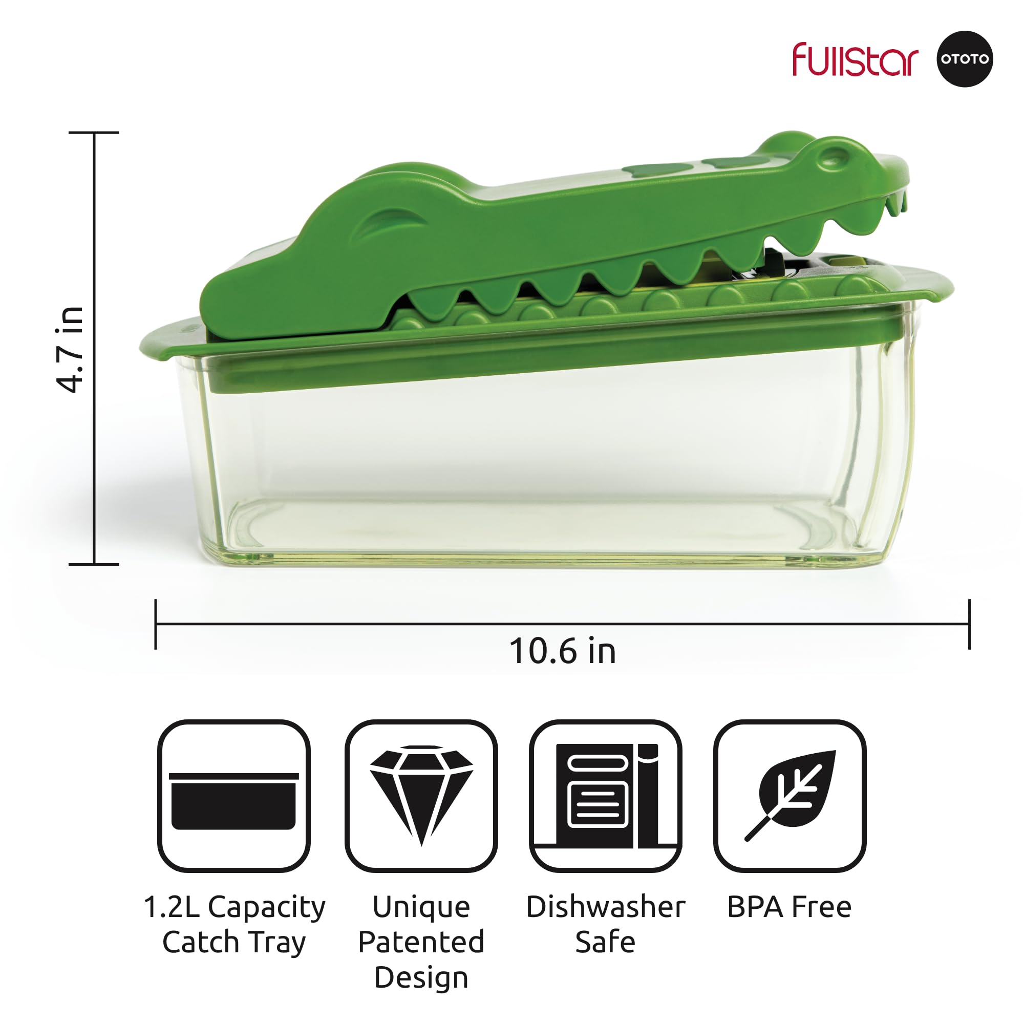 Fullstar Vegetable Chopper & Cutter - Slicer Dicer Spiralizer with Container for Food Veggie Onion Cucumber Tomato Salad Potato French Fry - Kitchen Essentials & Gadgets (PRO 4-in-1, White)
