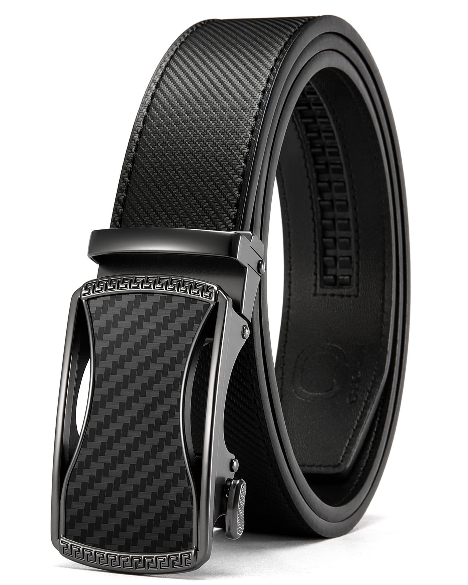 CHAOREN Mens Belt Leather Belts for Men Ratchet Belt, Customizable Fit (35mm)