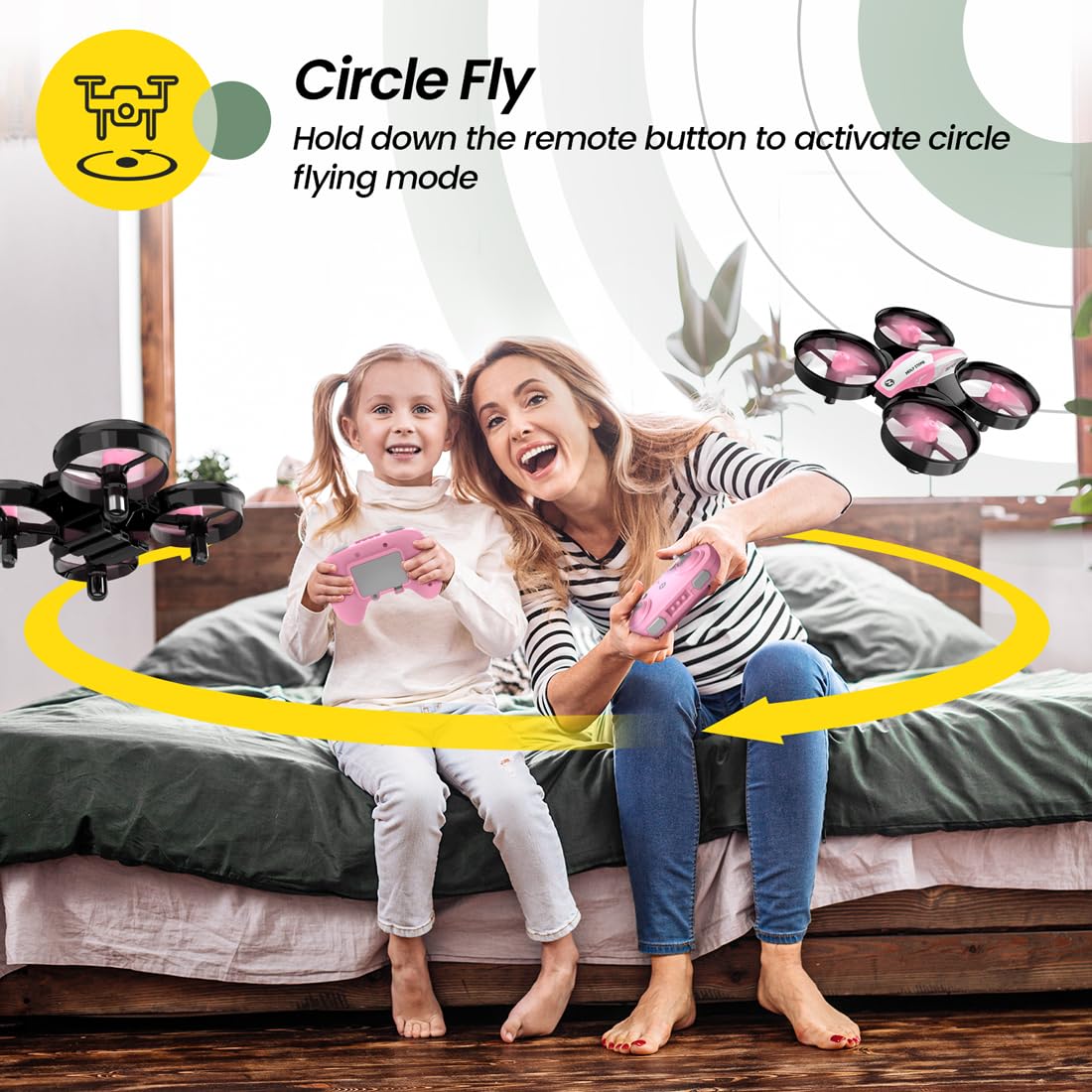 Holy Stone Mini Drone for Kids and Beginners RC Nano Quadcopter Indoor Small Helicopter Plane with Auto Hovering, 3D Flip, Headless Mode and 3 Batteries, Great Gift Toy for Boys and Girls