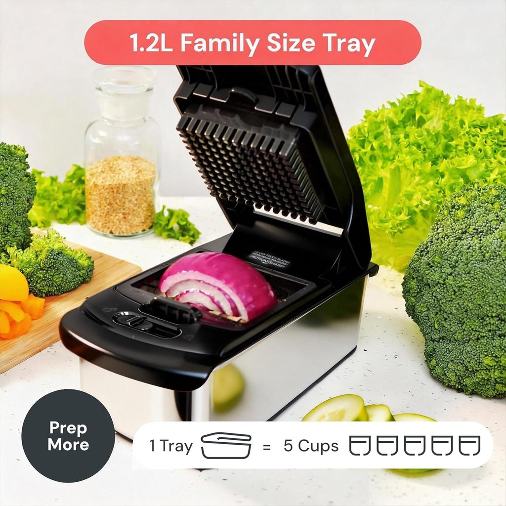 Fullstar Vegetable Chopper & Cutter - Slicer Dicer Spiralizer with Container for Food Veggie Onion Cucumber Tomato Salad Potato French Fry - Kitchen Essentials & Gadgets (PRO 4-in-1, White)