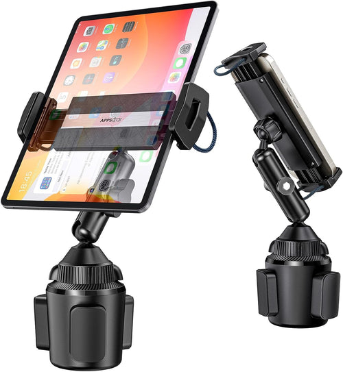 Support tablette pour voiture pour tablette et téléphone, pinces latérales réglables