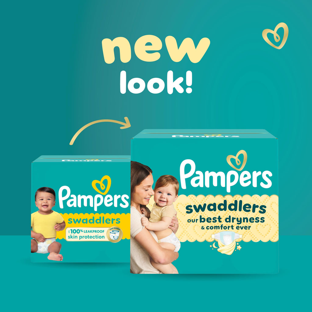 Pampers, Swaddlers Diapers, Ultra Absorbent Disposable Infant Diaper, Size 5 (12.25+ kg), 100 Count