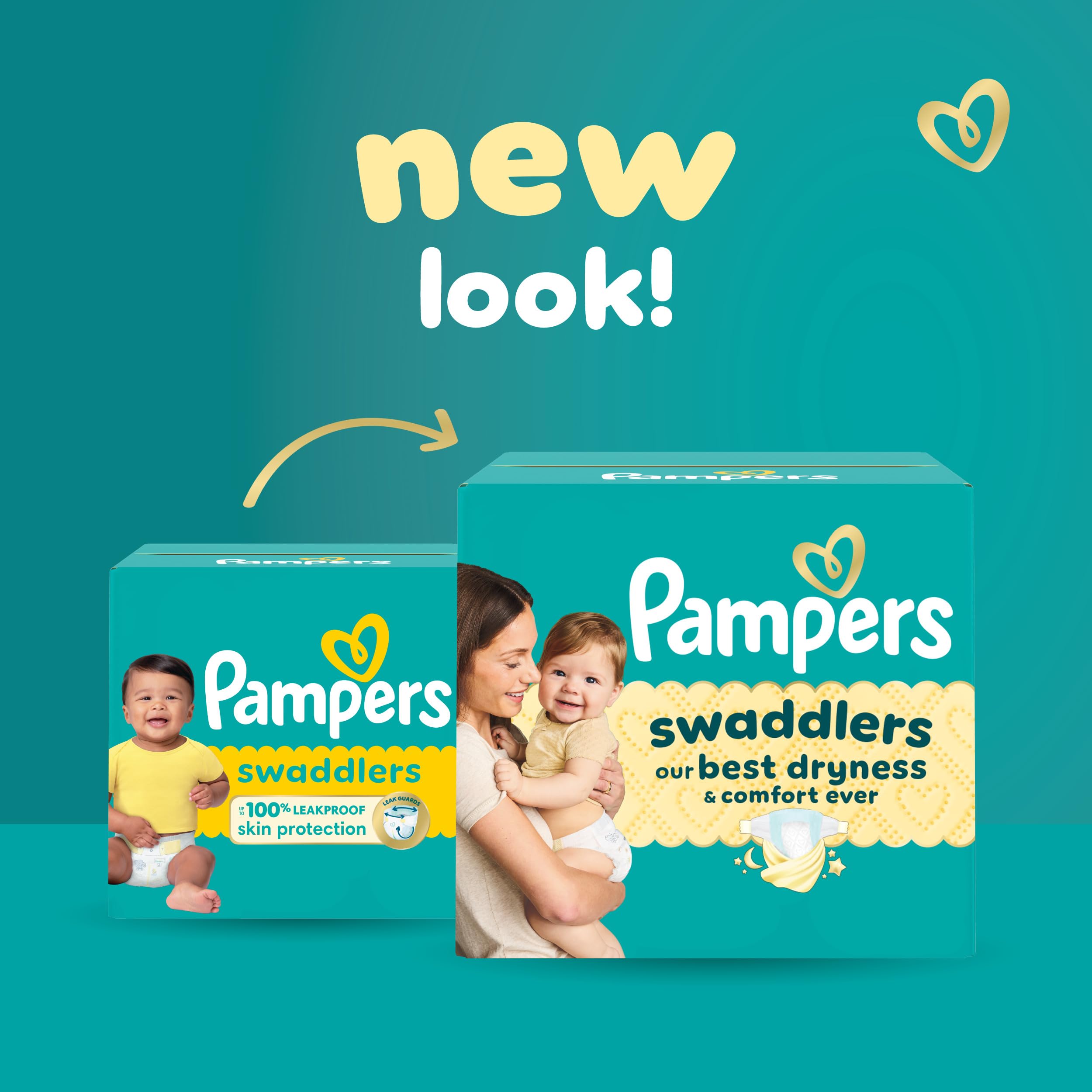 Pampers, Swaddlers Diapers, Ultra Absorbent Disposable Infant Diaper, Size 5 (12.25+ kg), 100 Count