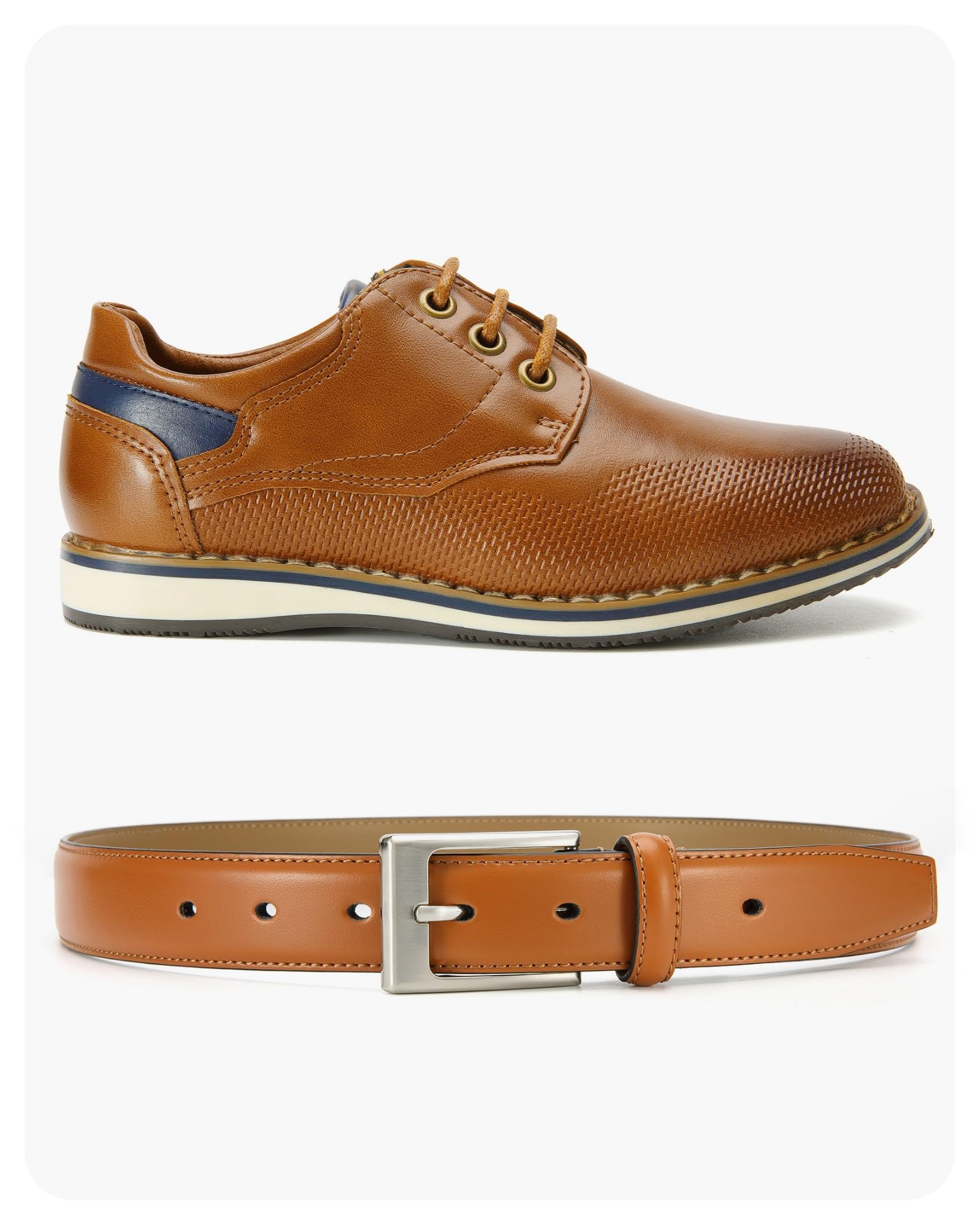 CHAOREN Kids Belt - 1 1/8" Leather Boys Belt for Dress - Perfect Companion to Youth Formal Outfit