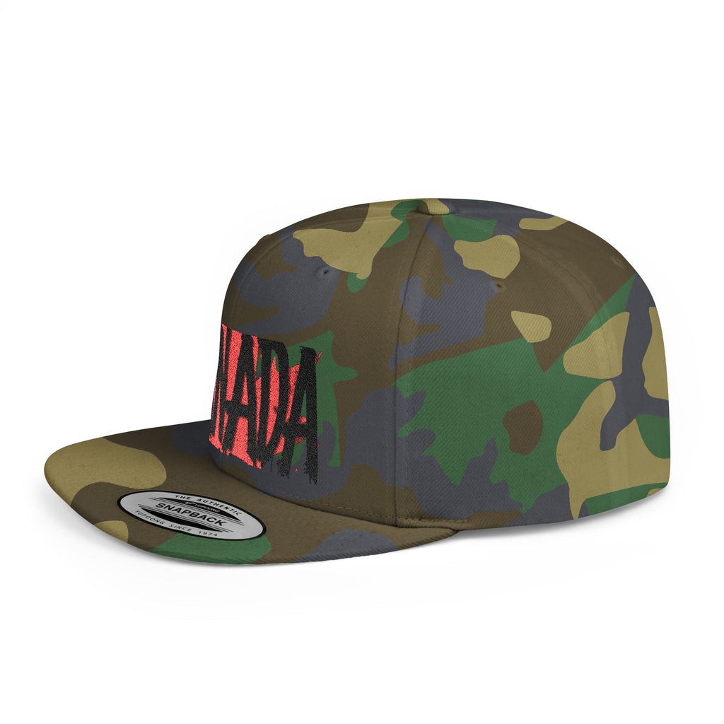 Canada Flat Bill Snapback Cap, Trendy Canada Hat, Stylish Gift, casquette