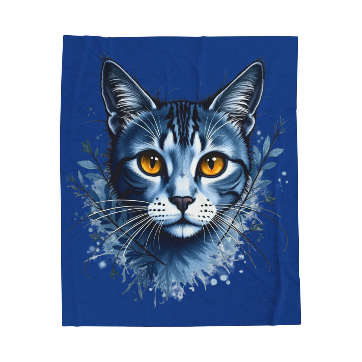 Cozy Cat Themed Velveteen Plush Blanket | Feline Lover Gift, Cat Decor, Soft Throw, Pet Lover Blanket, Unique Home Decor, chat