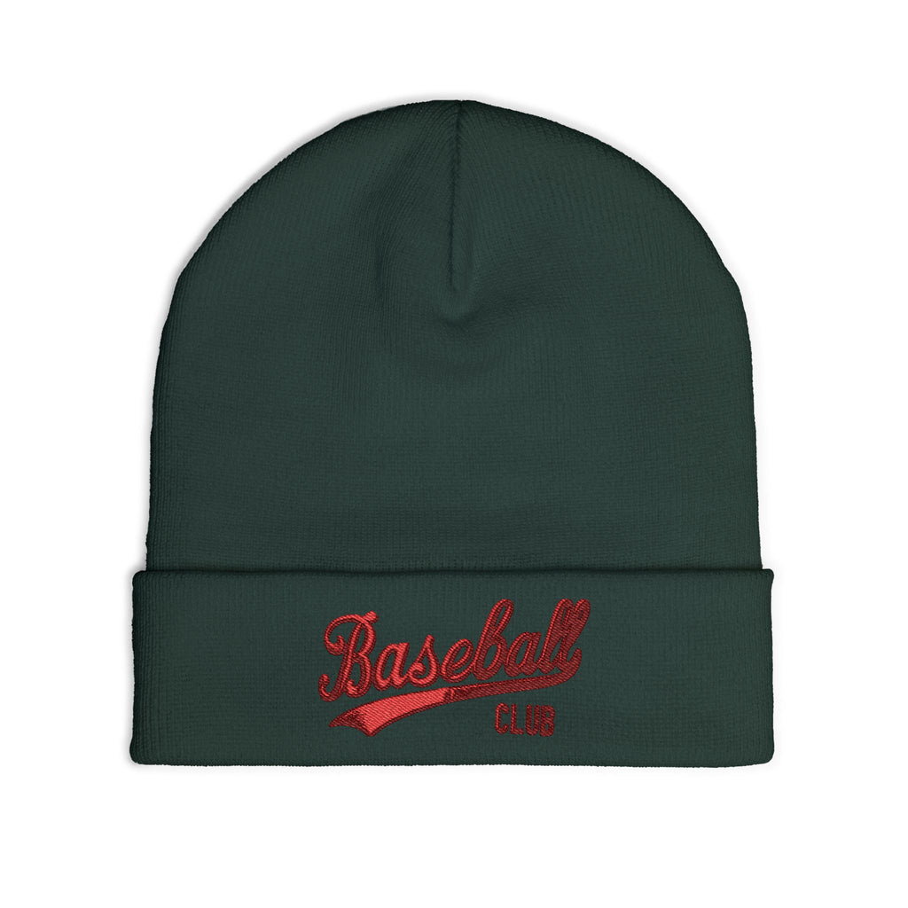 Stylish Knit Beanie with Baseball Club Embroidery | Cozy Cap for Sports Lovers, Winter Accessory, Perfect Gift
