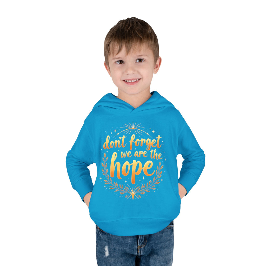 Hopeful Toddler Pullover Fleece Hoodie, Cute Youth Sweatshirt, Inspirational Kids Gear, Cozy Children’s Apparel, Perfect Gift for Birthdays
