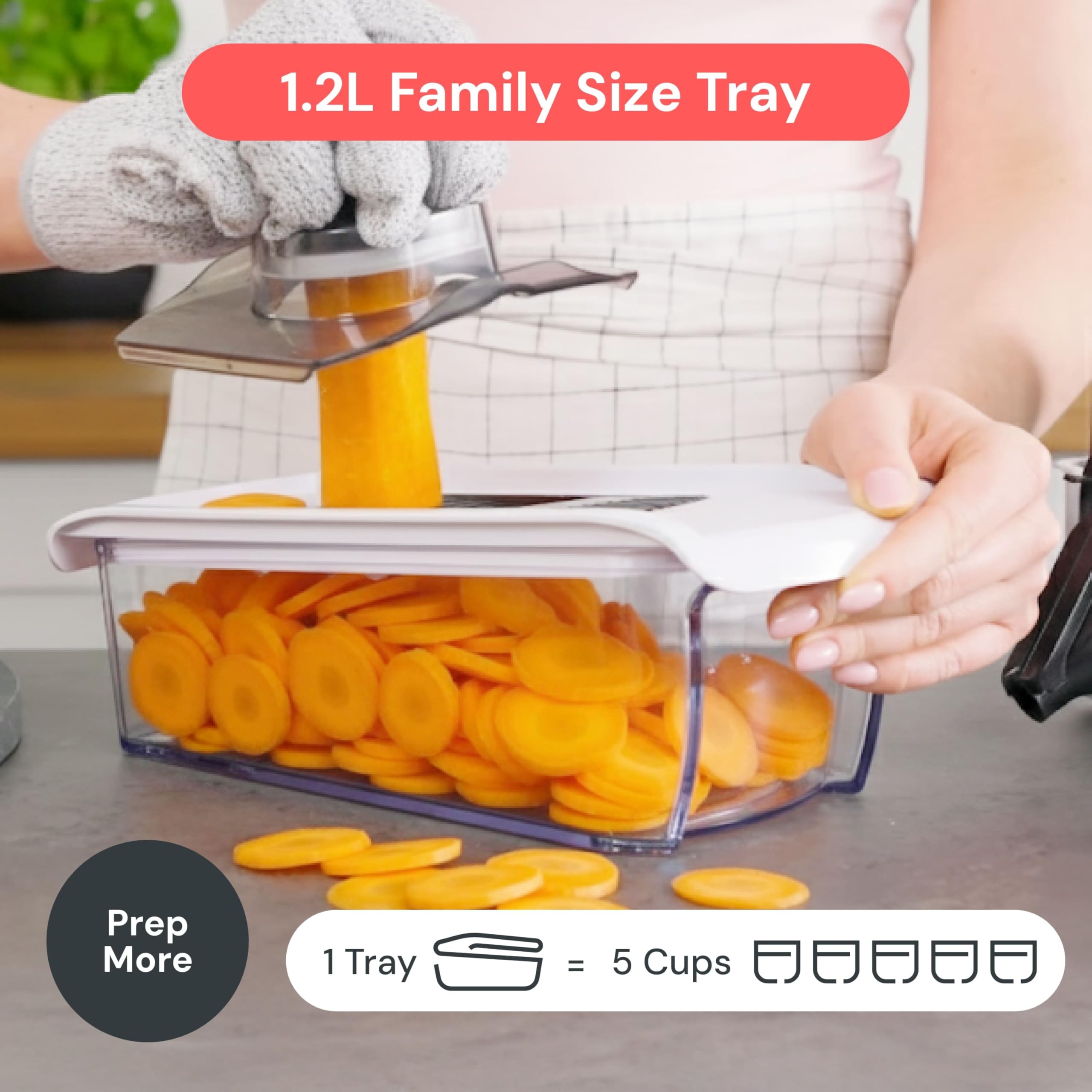 Fullstar Mandoline Slicer for Kitchen - Vegetable Slicer Spiralizer & Julienne Cutter for Veggie Cucumber Onion Potato Carrot - Cheese Grater - Kitchen Essentials Tools & Gadgets (PRO 6-in-1, White)