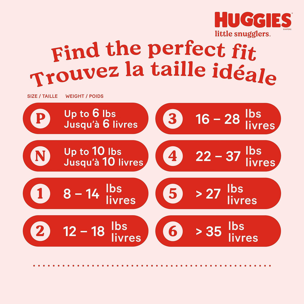 HUGGIES Newborn Diapers - HUGGIES Little Snugglers Disposable Baby Diapers, 84ct, Giga Pack