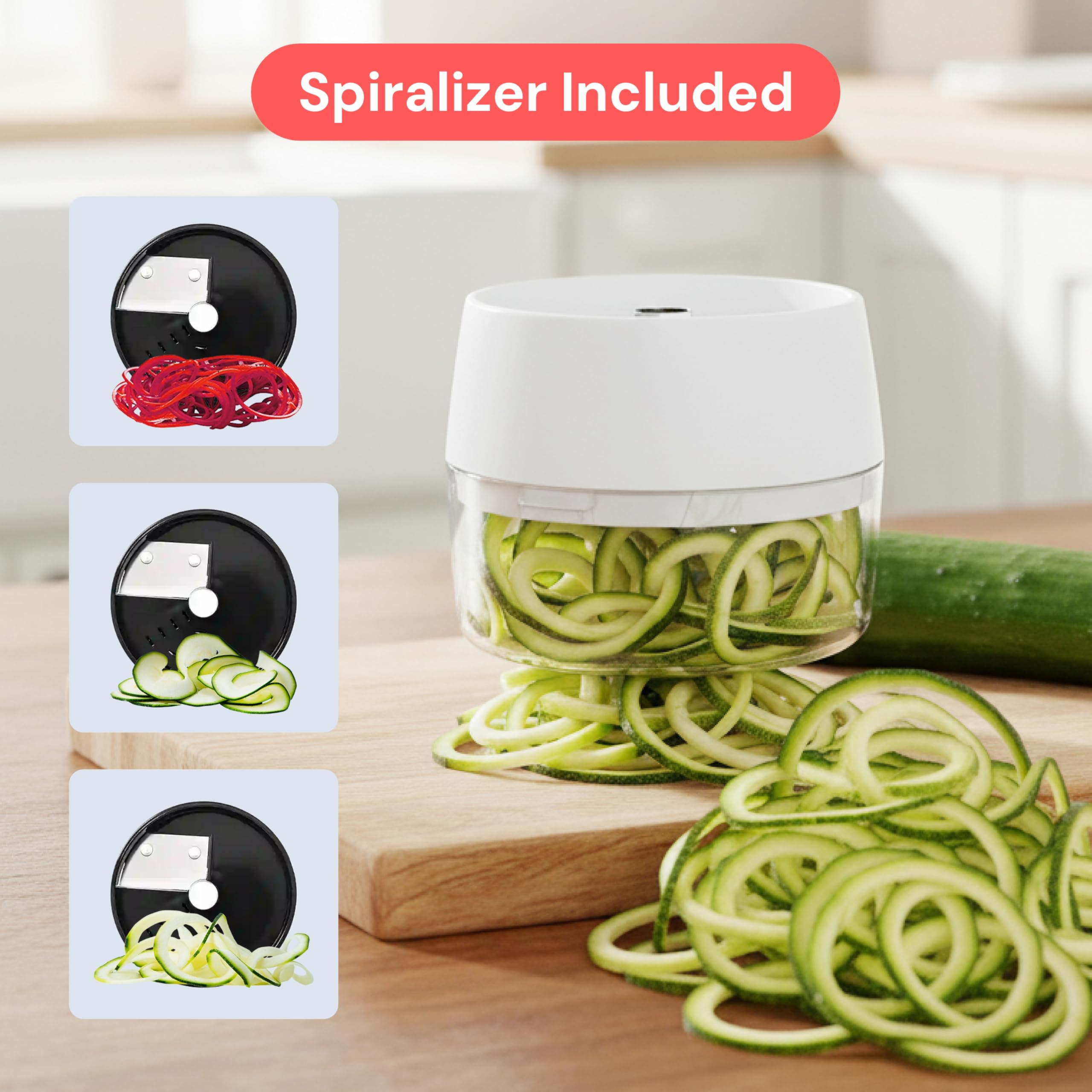 Fullstar Vegetable Chopper & Mandoline Slicer - Julienne Cutter Dicer Grater for Food Veggie Onion Cucumber Tomato Salad Potato Cheese - Kitchen Essentials & Gadgets (Compact 6-in-1, White)