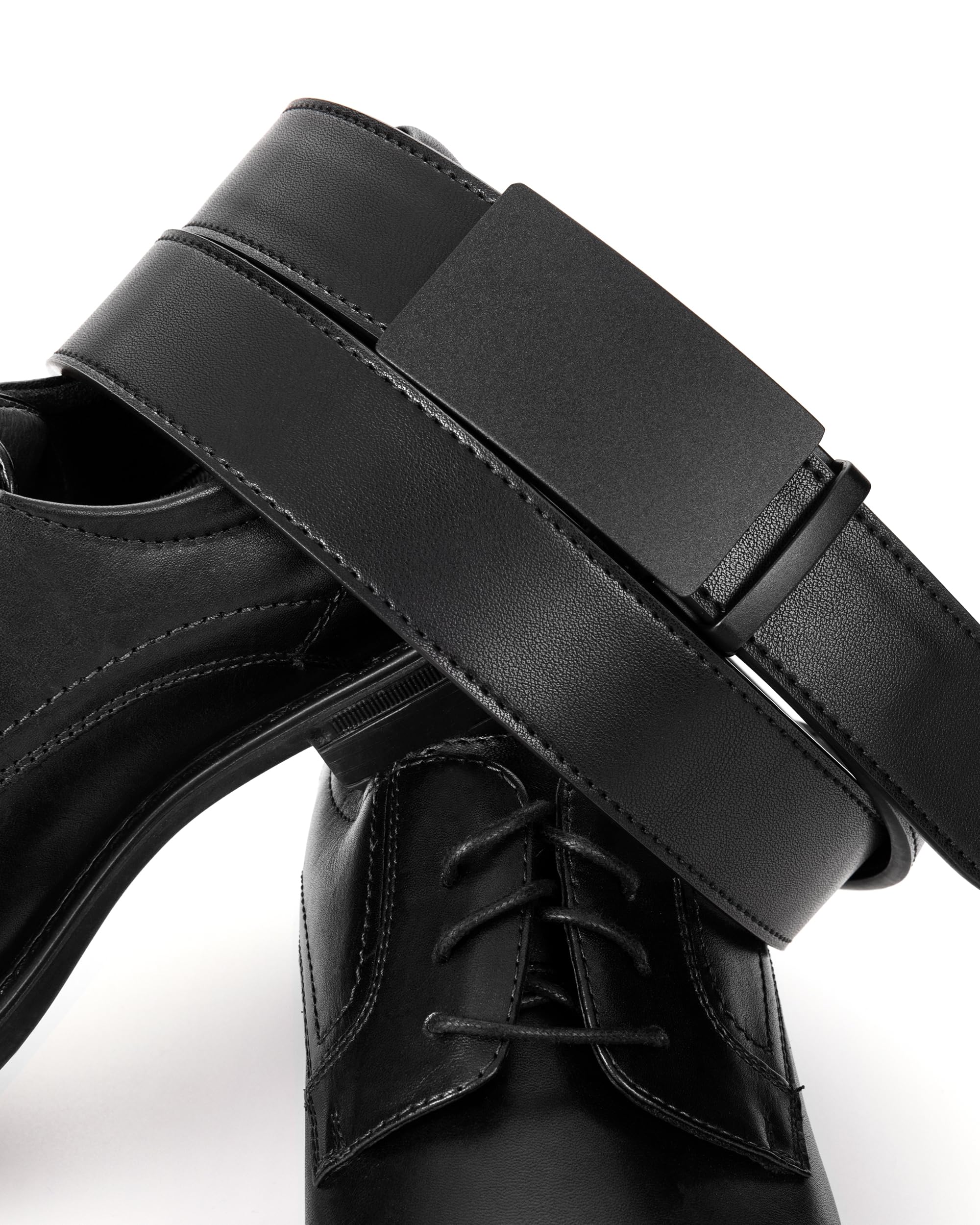 CHAOREN Ratchet Belts Men, 1 3/8" Mens Belts Leather for Dress, Micro Adjustable Fit Everywhere