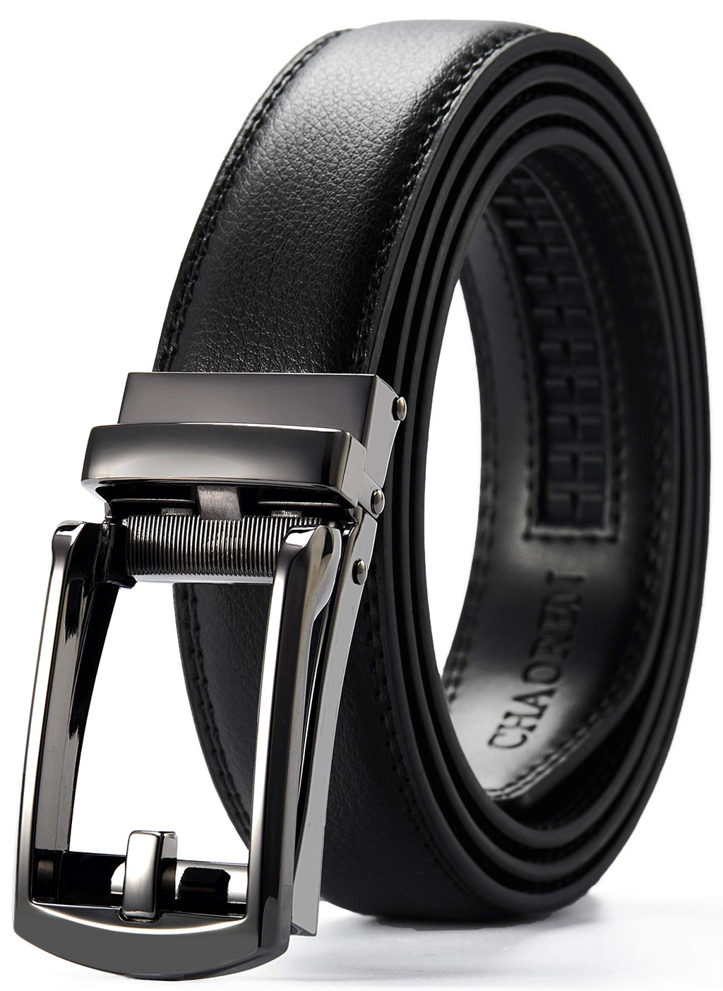 CHAOREN Ratchet Belts Men Buckley Belt, 1 1/4" Mens Belts Leather Dress Belt, Companion to Formal Suit