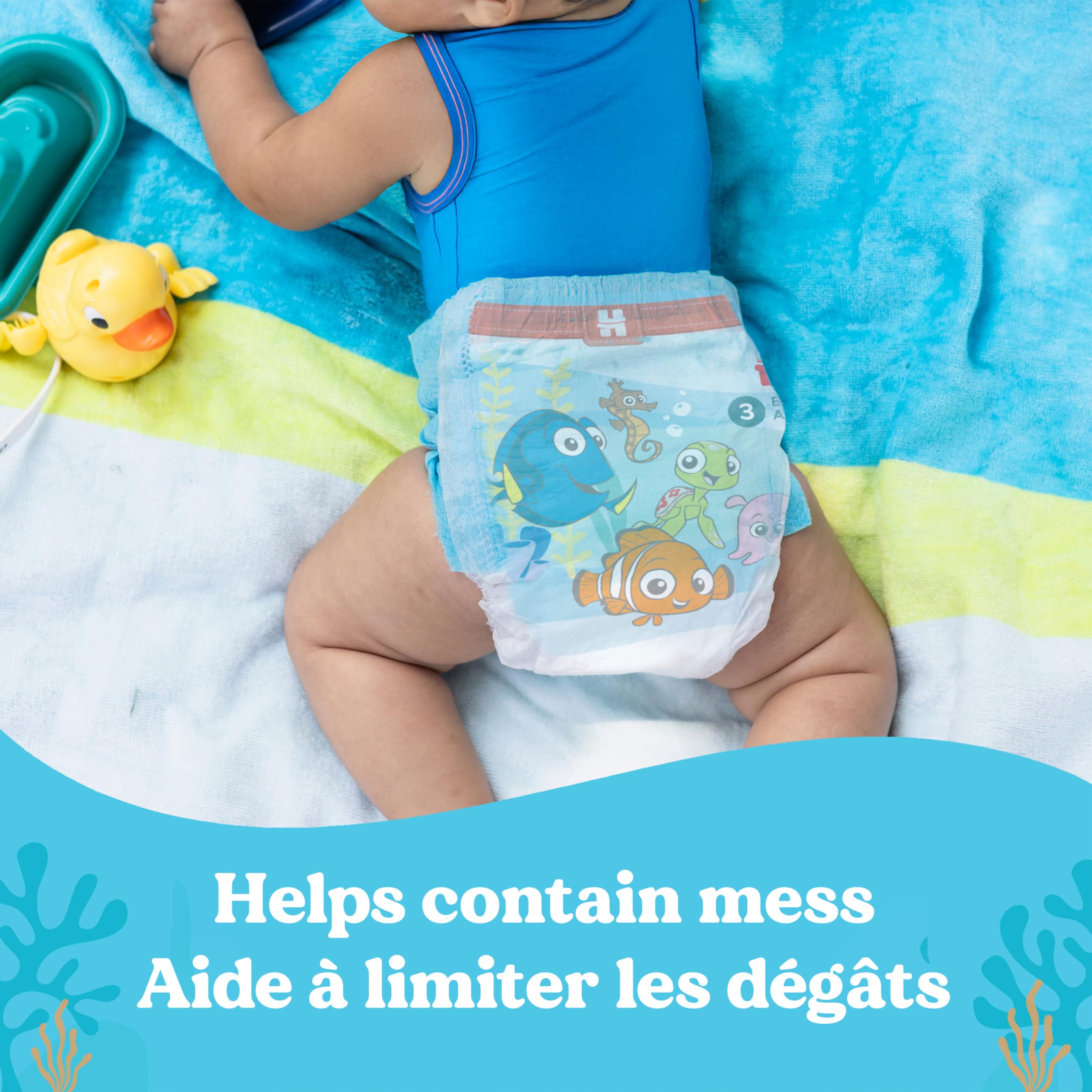 HUGGIES Swim Diapers, Size 5-6 Large, Huggies Little Swimmers Disposable Swimpants, 17 ct ( Packaging may vary )