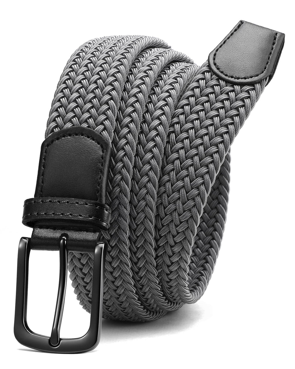 CHAOREN Mens Belt - Elastic Braided Stretch Golf Belts for Men 1 3/8"- Suit for Casual Jeans Pants