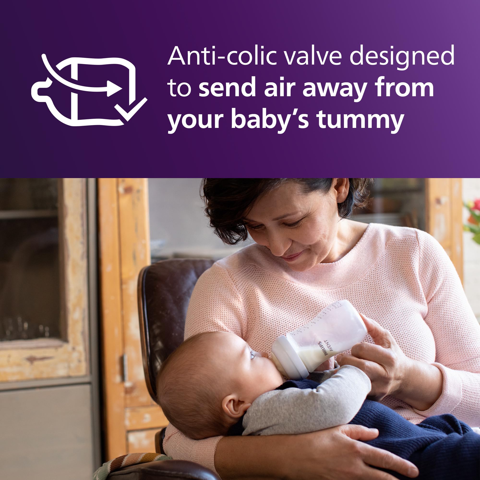 Philips Avent Natural Response Nipples, Extra Fast Flow (Flow 5), 6m+, 4-pack, SCY965/44
