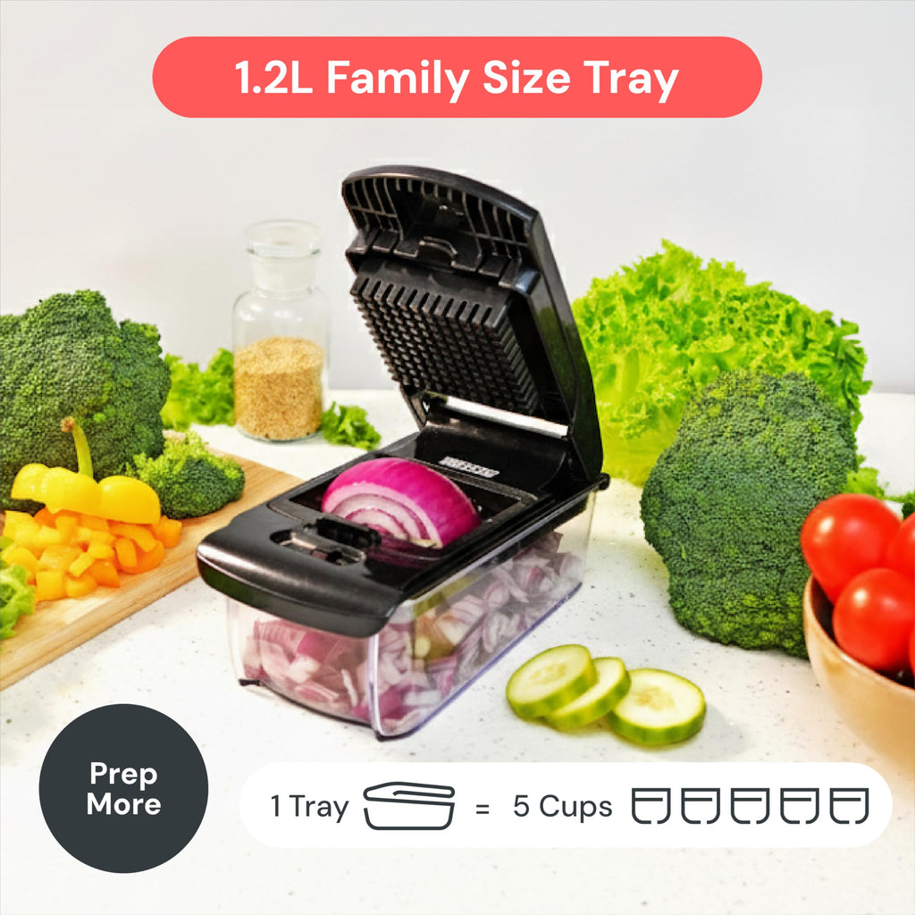 Fullstar Vegetable Chopper & Cutter - Slicer Dicer Spiralizer with Container for Food Veggie Onion Cucumber Tomato Salad Potato French Fry - Kitchen Essentials & Gadgets (PRO 4-in-1, White)