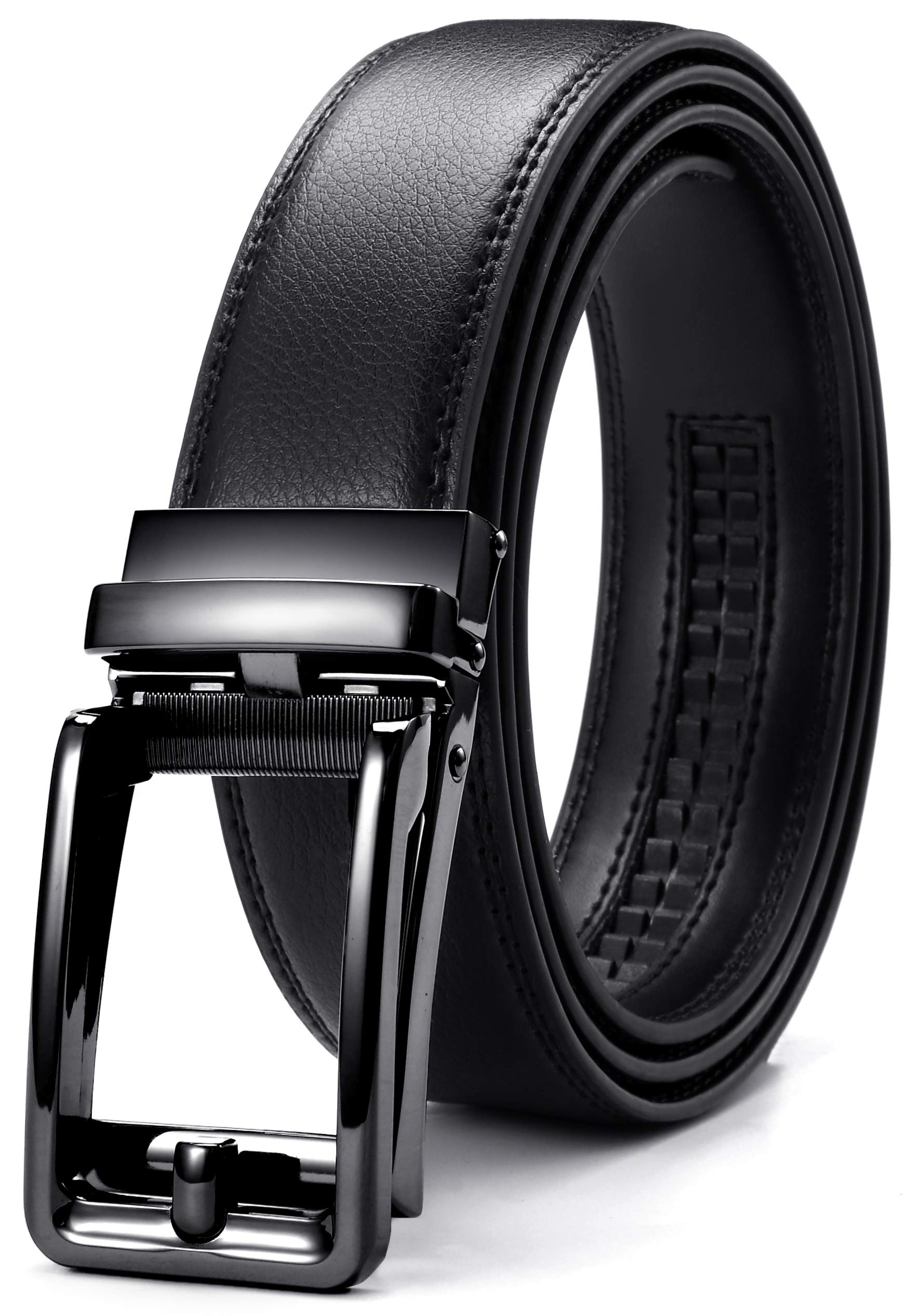 CHAOREN Ratchet Belts Men, 1 3/8" Mens Belts Leather Buckley Belt, Perfect Companion to Men's Oxfords