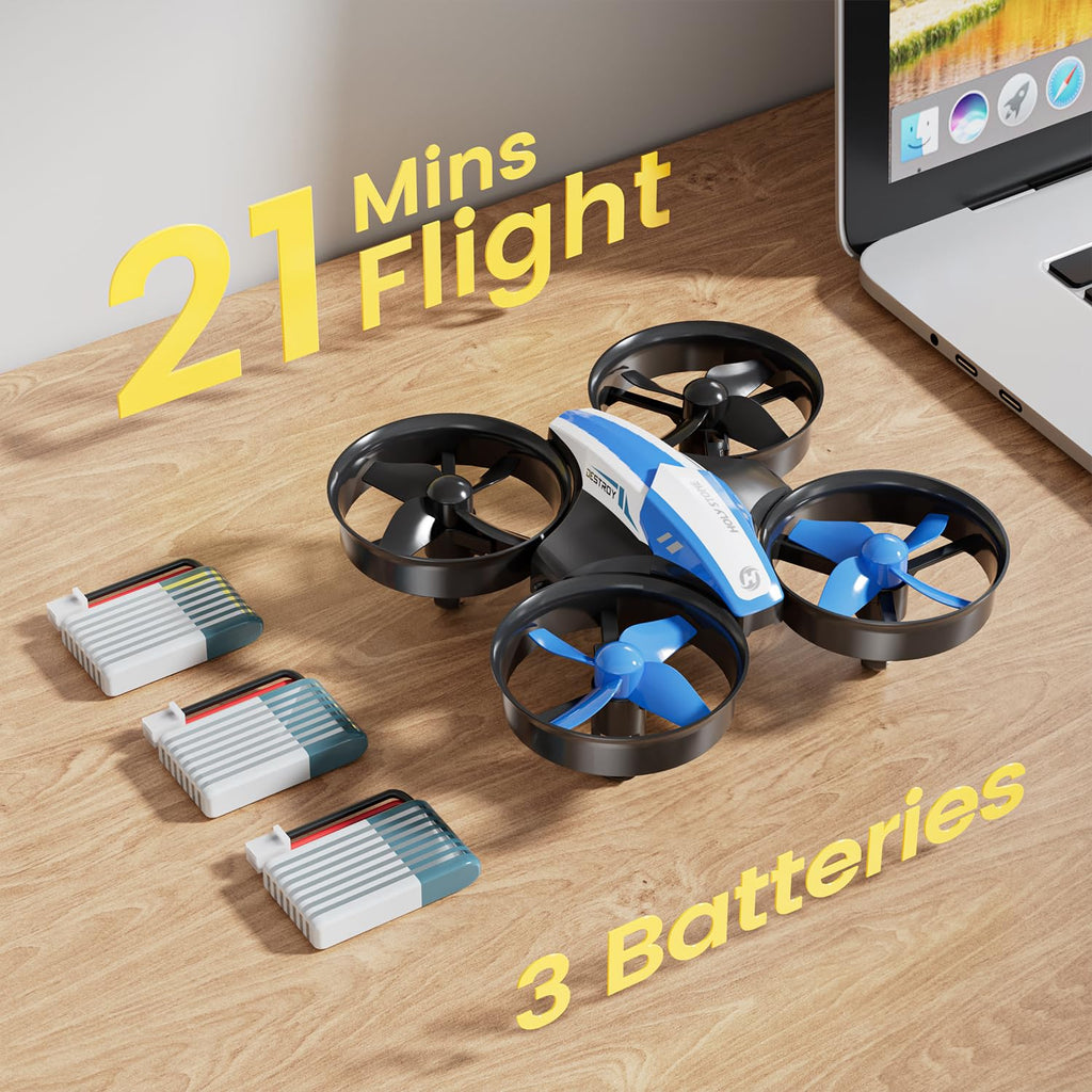 Holy Stone Mini Drone for Kids and Beginners RC Nano Quadcopter Indoor Small Helicopter Plane with Auto Hovering, 3D Flip, Headless Mode and 3 Batteries, Great Gift Toy for Boys and Girls