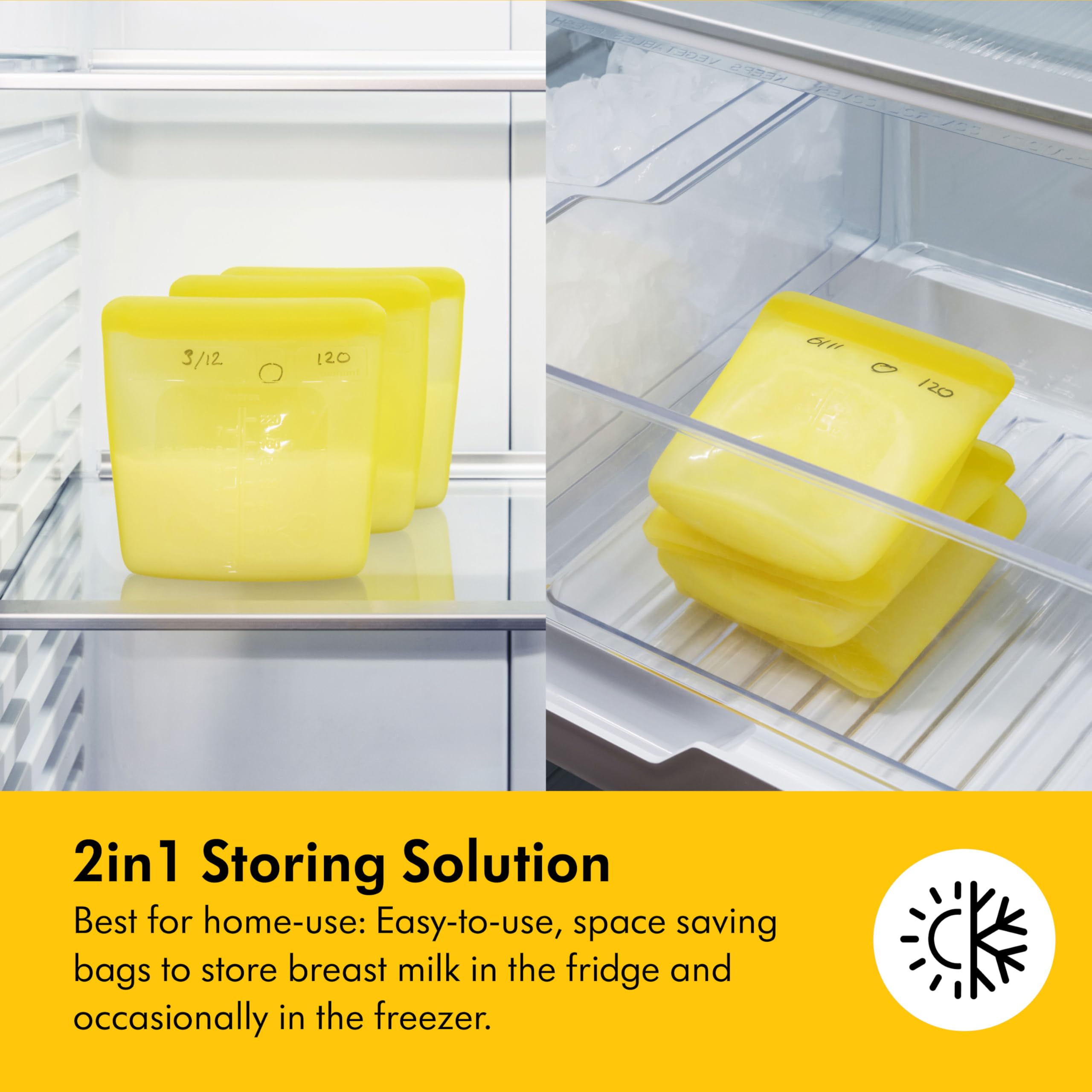 Medela Easy Pour Disposable Breast Milk Storage Bags, 7 oz/210 ml Capacity, Leakproof Design with Milk Protection, Made Without BPA, Pack of 100